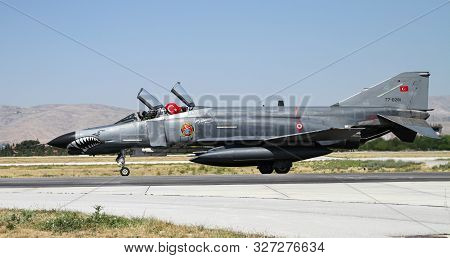Fighter Aircraft Taxi In Konya Airport