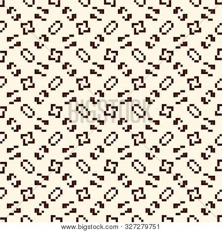 Repeated Creative Puzzle Mosaic Abstract Background. Seamless Pattern Design With Geometric Ornament
