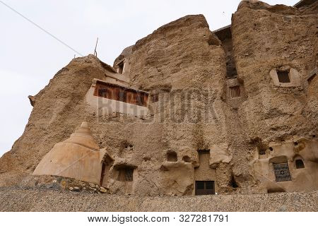 Landscape View Of The Yulin Cave In Dunhuang Ggansu China