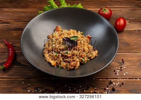 Tori Tyahan Fried Japanese Rice With Vegetables And Chicken In Soy Sauce