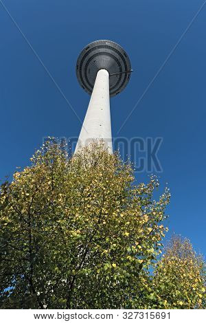Tower Of Europe Or Europaturm In Frankfurt Germany