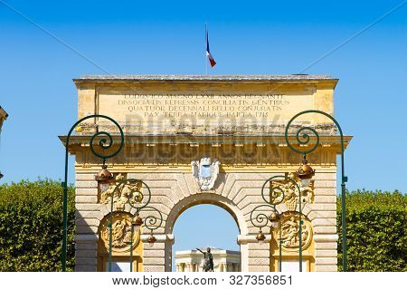 Porte Du Peyrou, Montpellier, France. Inscr: Louis The Great Reigned 72 Yr., Conspirator Nations Wer