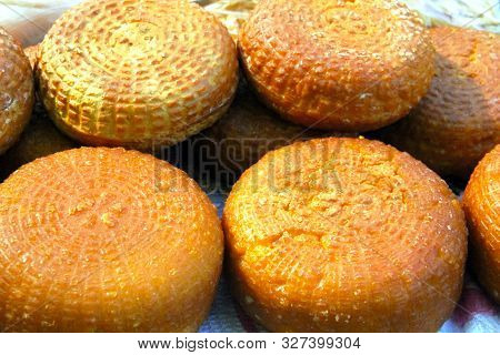 National Homemade Circassian Cheese, On The Table, Close-up