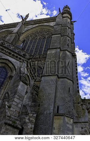 Le Mans, Maine, France - May 28: Cathedral Of Saint Julian (cathedrale St-julien Du Mans) On 28 May 