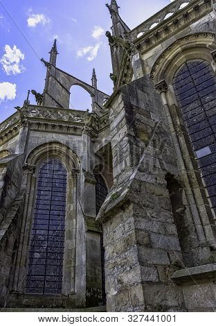 Le Mans, Maine, France - May 28: Cathedral Of Saint Julian (cathedrale St-julien Du Mans) On 28 May 