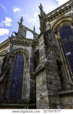 Le Mans, Maine, France - May 28: Cathedral Of Saint Julian (cathedrale St-julien Du Mans) On 28 May 