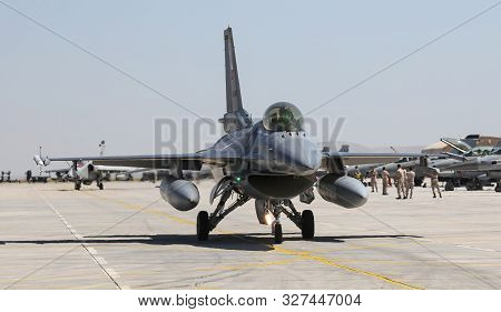 Fighter Aircraft Taxi In Konya Airport