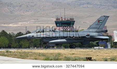 Fighter Aircraft Taxi In Konya Airport