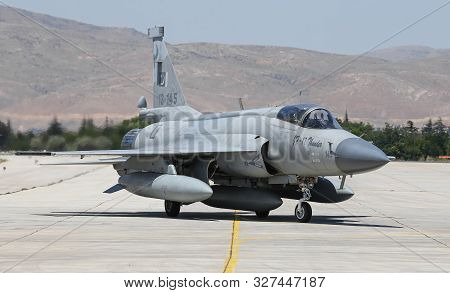 Fighter Aircraft Taxi In Konya Airport