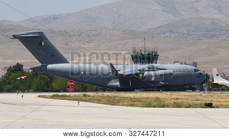 Cargo Airplane In Konya Airport