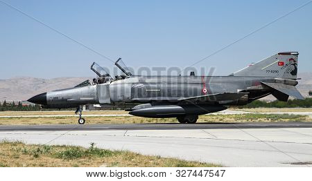 Fighter Aircraft Taxi In Konya Airport