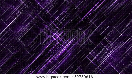 Abstract Glow Digital In Dark - Abstraction Of Data Communication, Computer Generated Background, 3d