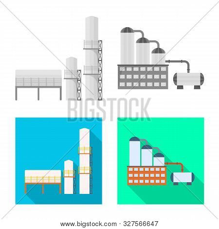 Vector Design Of Production And Structure Icon. Set Of Production And Technology Stock Vector Illust