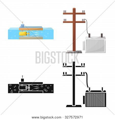 Isolated Object Of Source And Environment Symbol. Collection Of Source And Bio Vector Icon For Stock