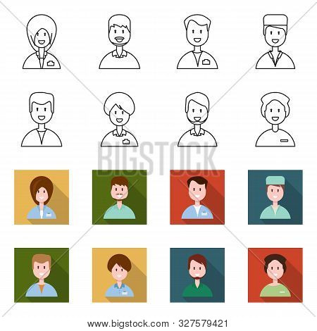 Vector Design Of Medical And Clinic Icon. Set Of Medical And Profession Vector Icon For Stock.