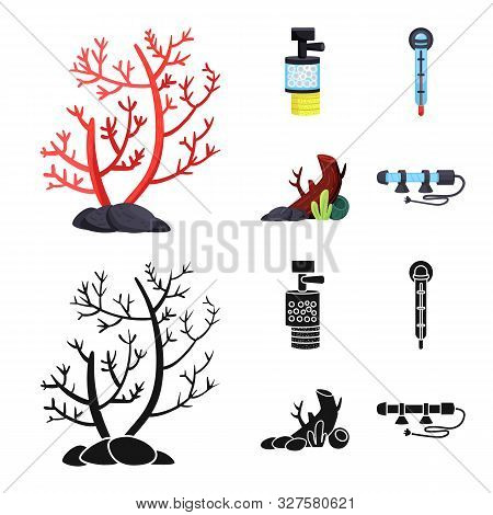 Vector Illustration Of Natural And Hobby Sign. Set Of Natural And Interior Stock Vector Illustration