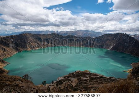 The Quilotoa Volcano In Ecuador