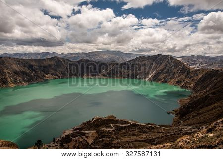 The Quilotoa Volcano In Ecuador