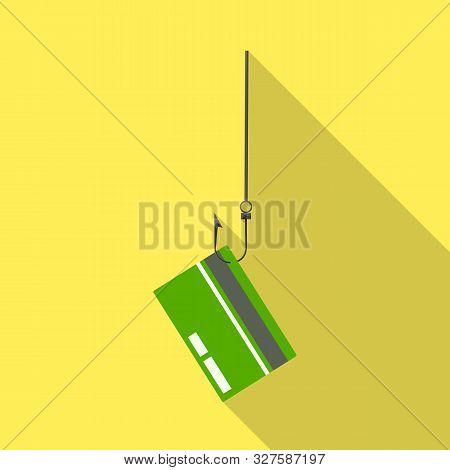 Vector Design Of Hook And Credit Logo. Set Of Hook And Theft Vector Icon For Stock.