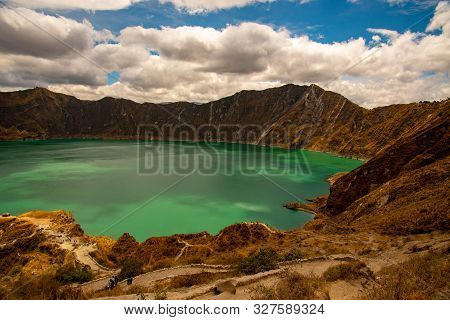 The Quilotoa Volcano In Ecuador