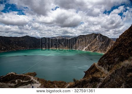 The Quilotoa Volcano In Ecuador