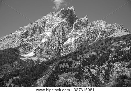 Peak Of Th Grand Teton By Jenny Lake
