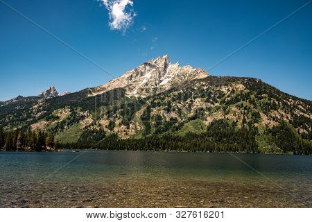 Peak Of Th Grand Teton By Jenny Lake