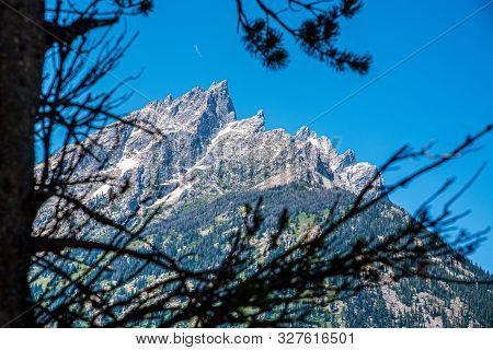 Peak Of Th Grand Teton By Jenny Lake