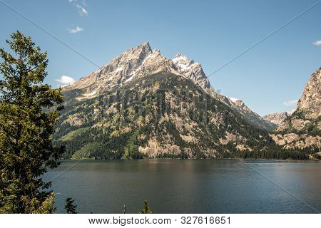 Peak Of Th Grand Teton By Jenny Lake