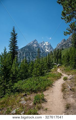 Peak Of Th Grand Teton By Jenny Lake