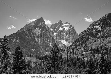 Peak Of Th Grand Teton By Jenny Lake