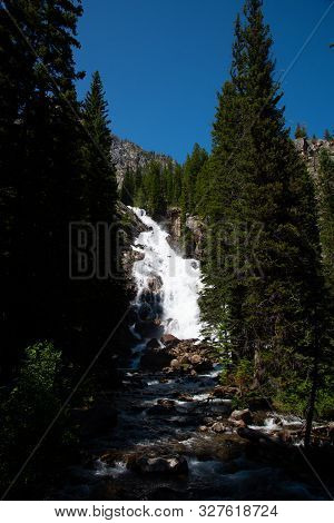 Waterfall By Jenny Lake