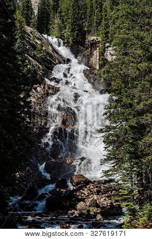 Waterfall By Jenny Lake