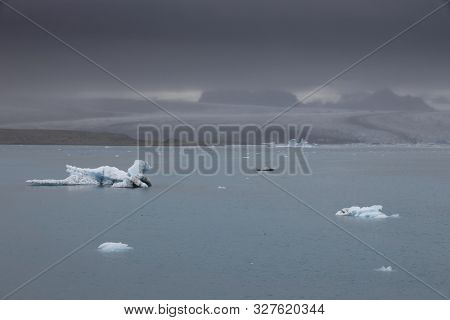 Stormy landscape at Jokullsarlon, Iceland, Europe