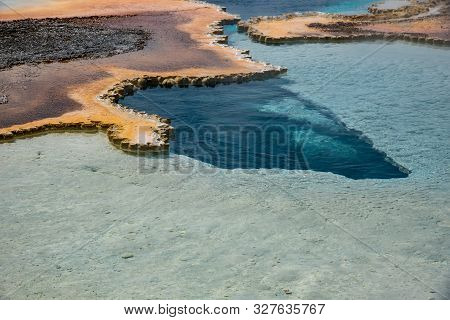 Geothermal Feature At Old Faithful Area At Yellowstone National Park (usa)
