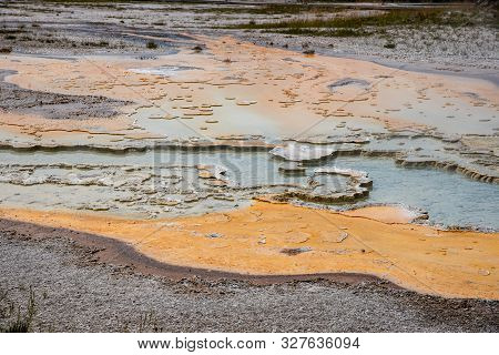 Geothermal Feature At Old Faithful Area At Yellowstone National Park (usa)