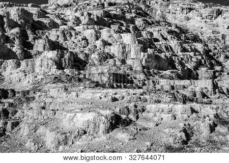 Minerva Terraces With Its Travertine Deposits