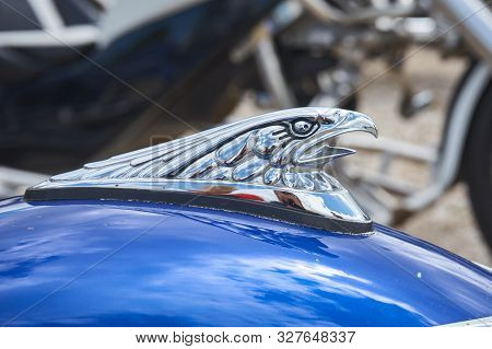 Pontarlier - Bourgogne Franche Comté France - June 16th 2019 - Eagle With Open Mouth Motorcycle Mudg