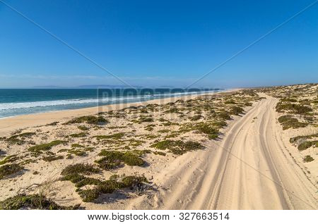 Scenic and beautiful seascape near Comporta in Portugal