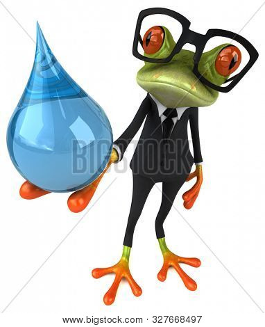 Fun 3D cartoon character tree frog