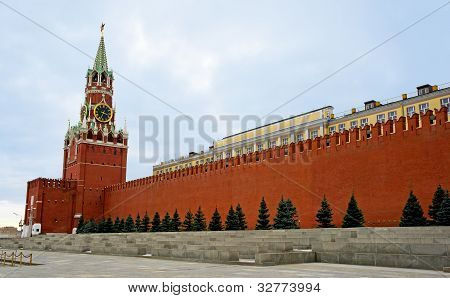 모스크바, Spasskaya 탑과 붉은 광장