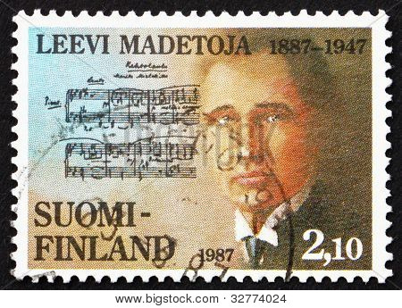 Postai bélyeg 1987 Finnország Ottilia Madetoja, Finn zeneszerző