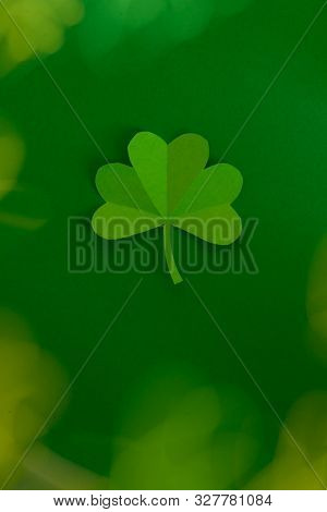 Happy St.patricks Day Shamrock Text Greeting Card