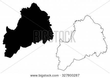 South Ostrobothnia Region (republic Of Finland) Map Vector Illustration, Scribble Sketch South Ostro