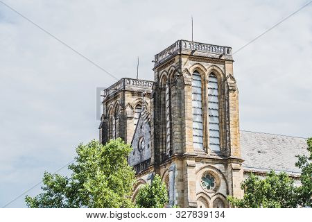 Saint-andré Church In The City Center Of Bayonne In France
