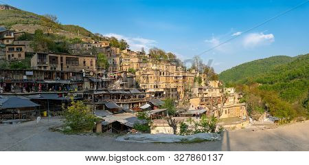 Masuleh, Iran - May 2019: Houses In Traditional Village Of Masuleh In Gilan Province