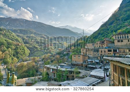 Masuleh, Iran - May 2019: Houses In Traditional Village Of Masuleh In Gilan Province