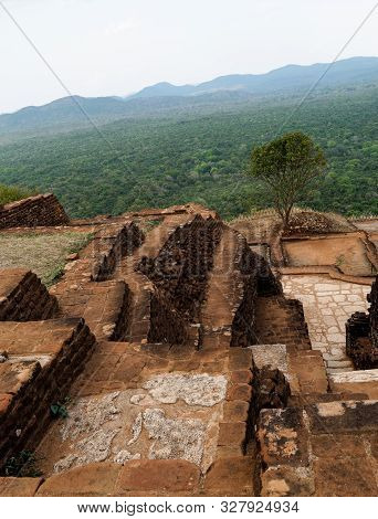 Sigiriya Rock Is An Ancient Fortress In Sri Lanka. Sigiriya Is A Unesco World Heritage Site. This Is