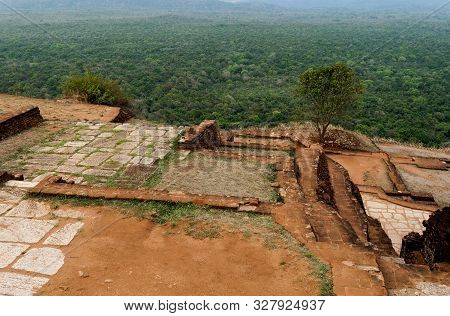 Sigiriya Rock Is An Ancient Fortress In Sri Lanka. Sigiriya Is A Unesco World Heritage Site. This Is