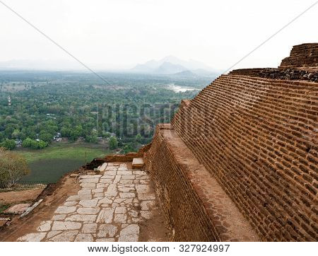 Sigiriya Rock Is An Ancient Fortress In Sri Lanka. Sigiriya Is A Unesco World Heritage Site. This Is